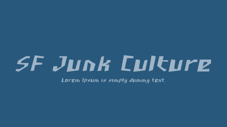 SF Junk Culture Font