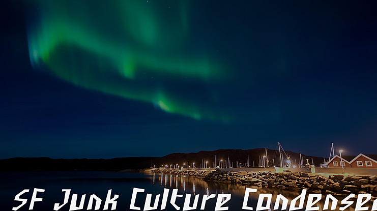 SF Junk Culture Condensed Font