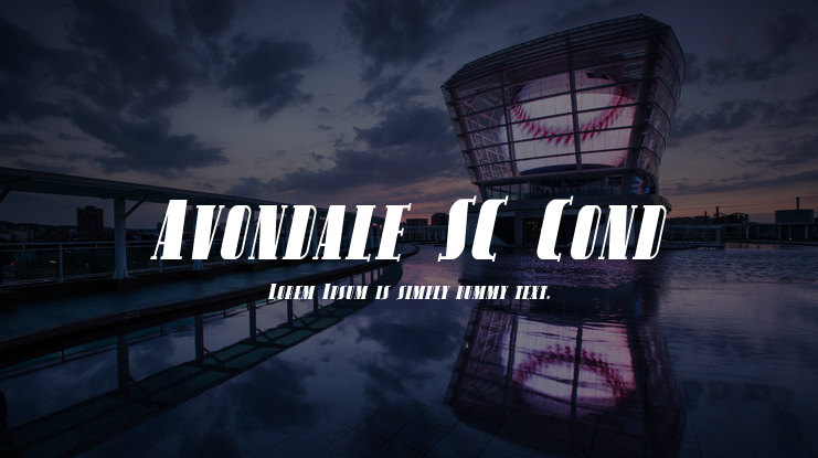 Avondale SC Cond Font