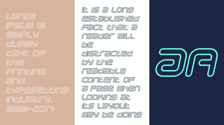 Sci Fied Outline Font