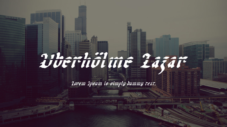 Uberhölme Lazar Font