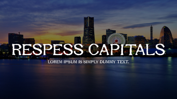 Respess Capitals Font Family