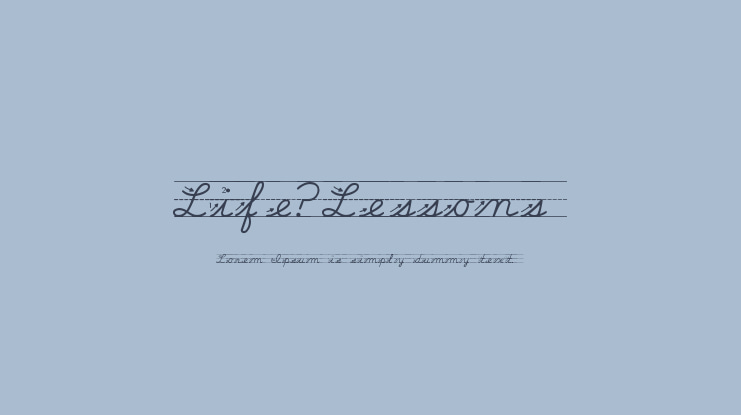 Life-Lessons Font