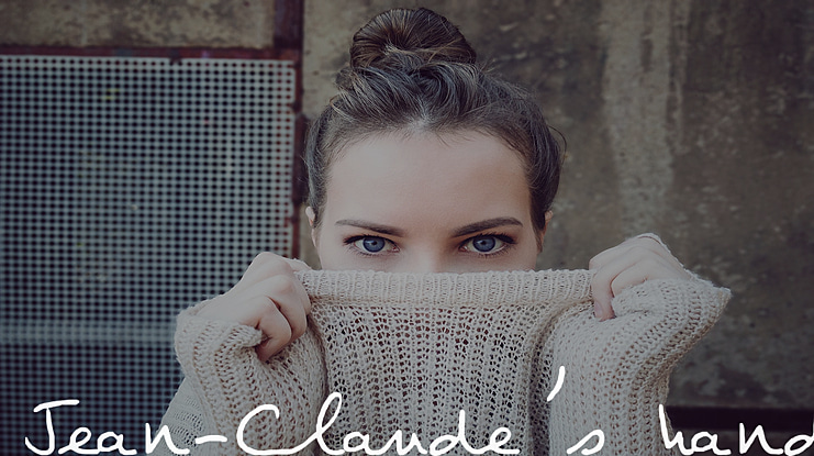 Jean-Claude's hand Font