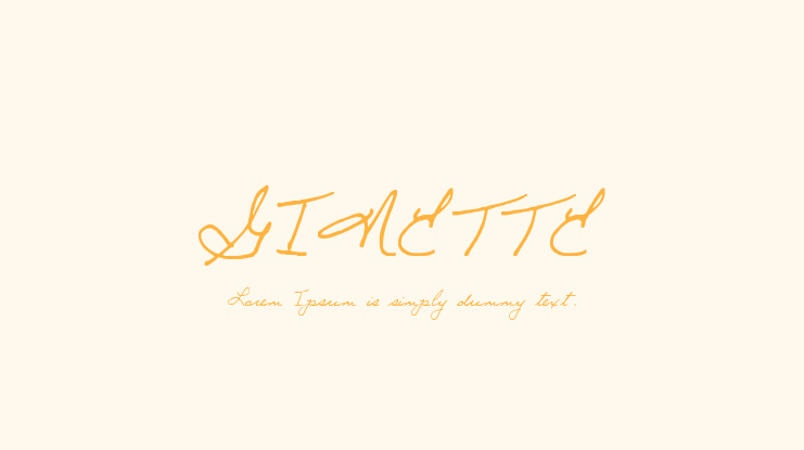 GINETTE Font