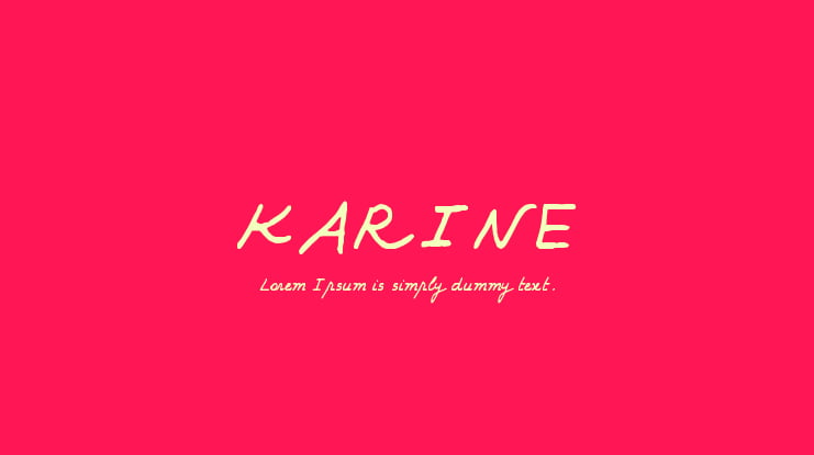 KARINE Font