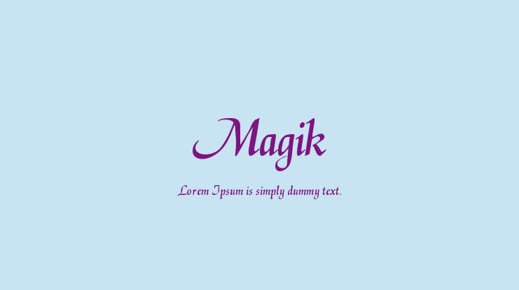 Magik Font