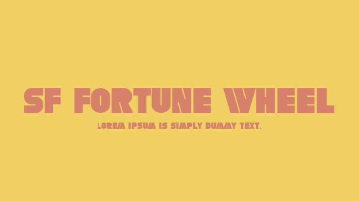 SF Fortune Wheel Font Family