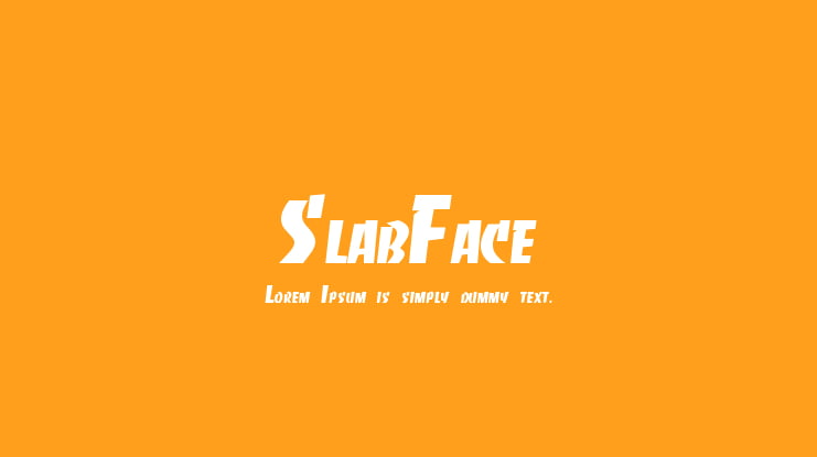 SlabFace Font