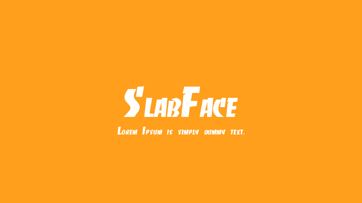 SlabFace Font
