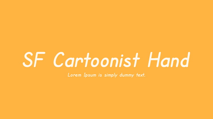 SF Cartoonist Hand Font Family