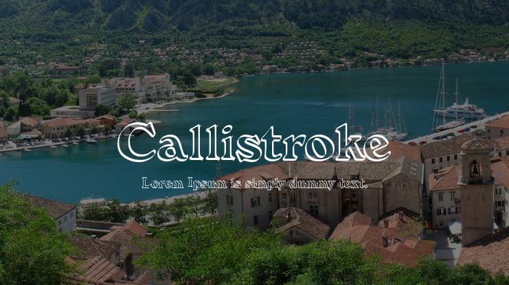 Callistroke Font