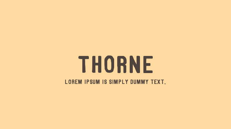 Thorne Font