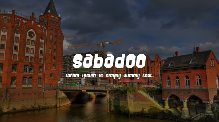 Sabadoo Font