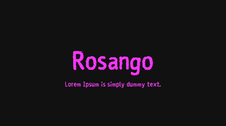 Rosango Font Family