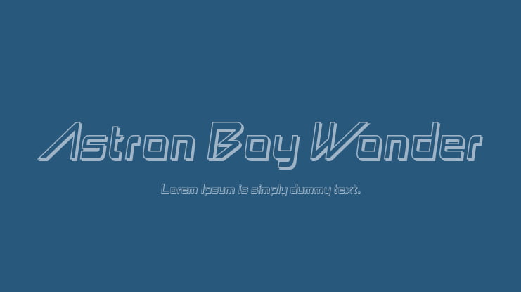 Astron Boy Wonder Font