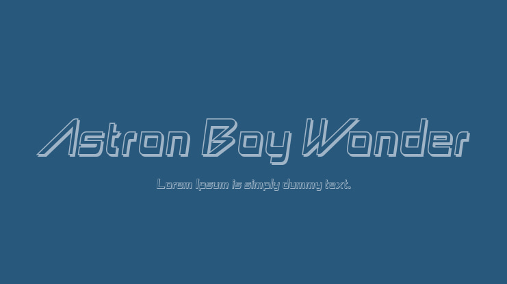 Astron Boy Wonder Font