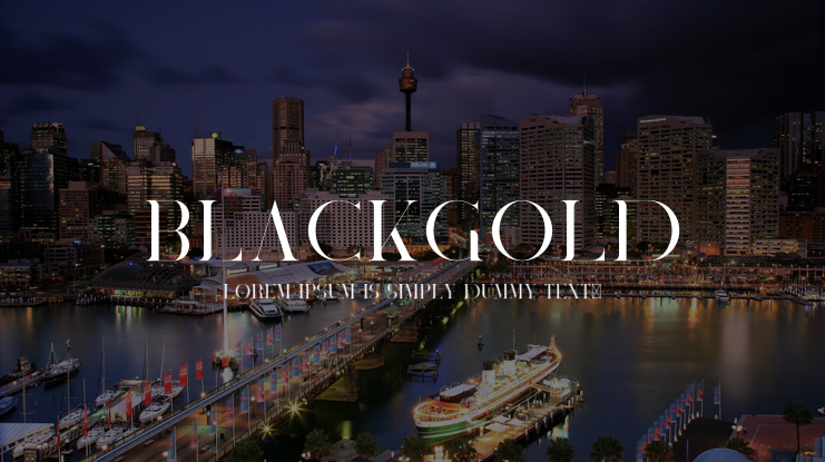BlackGold Font