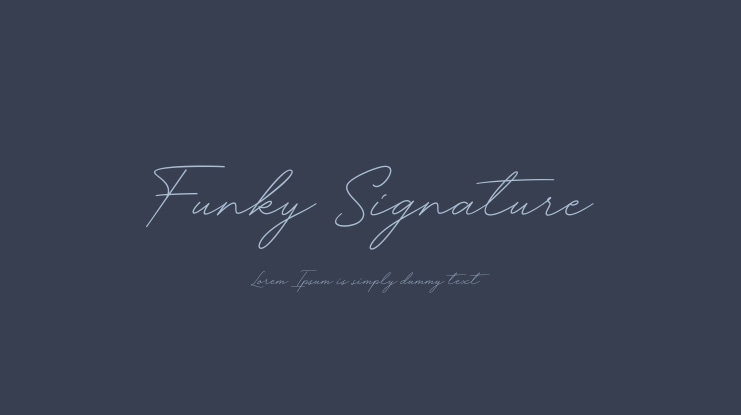 Funky Signature Font