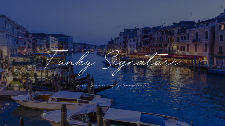 Funky Signature Font