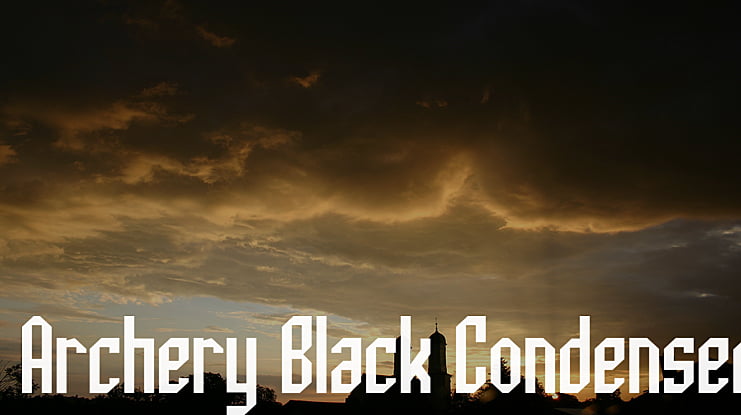Archery Black Condensed Font Family