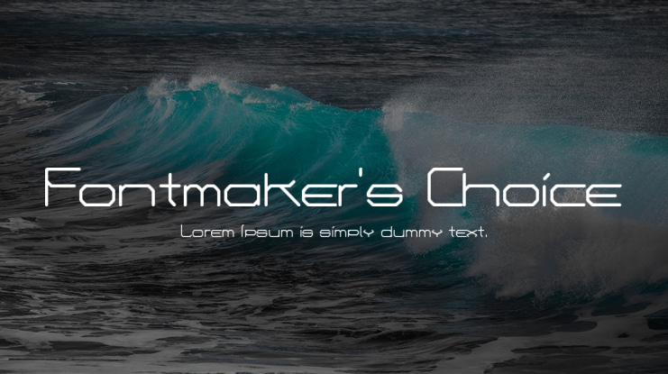 Fontmaker's Choice Font Family