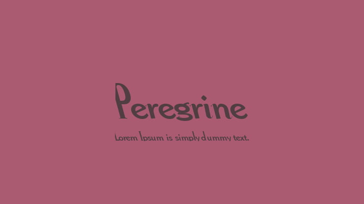 Peregrine Font