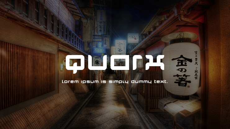 Quarx Font Family