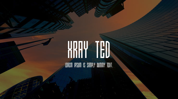 Xray Ted Font Family