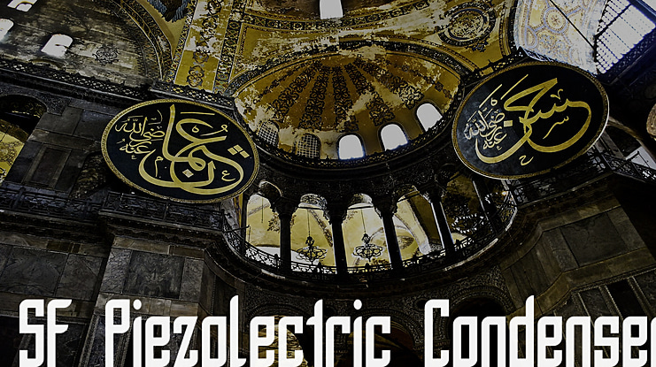 SF Piezolectric Condensed Font Family