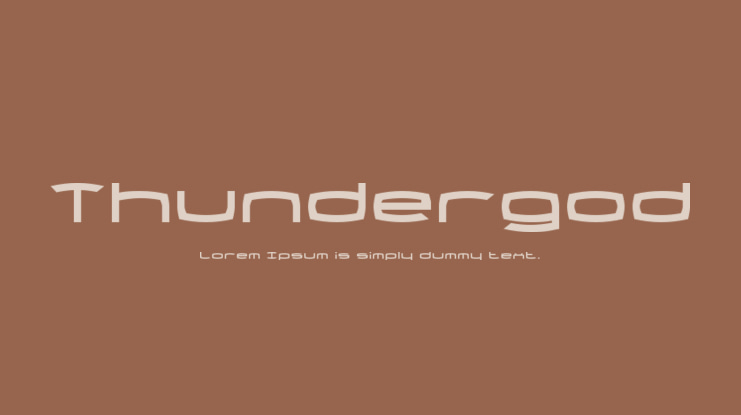 Thundergod Font Family