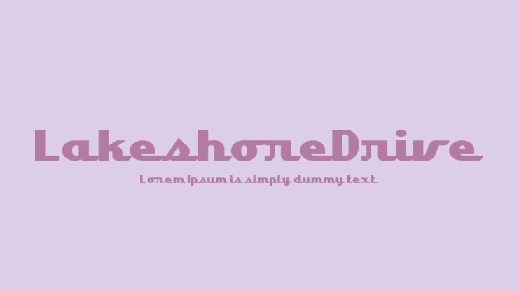 LakeshoreDrive Font