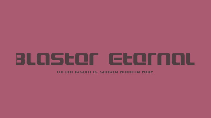 Blaster Eternal Font Family
