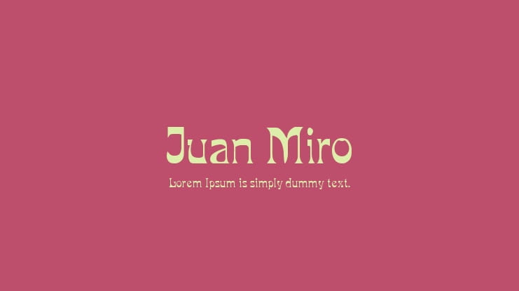 Juan Miro Font