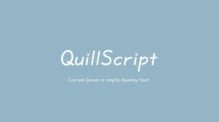 QuillScript Font