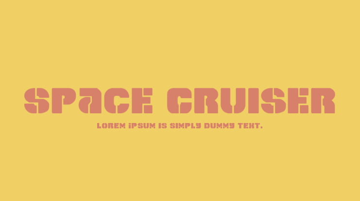 Space Cruiser Font Family