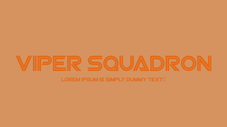 Viper Squadron Font Family