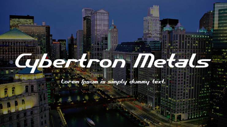 Cybertron Metals Font
