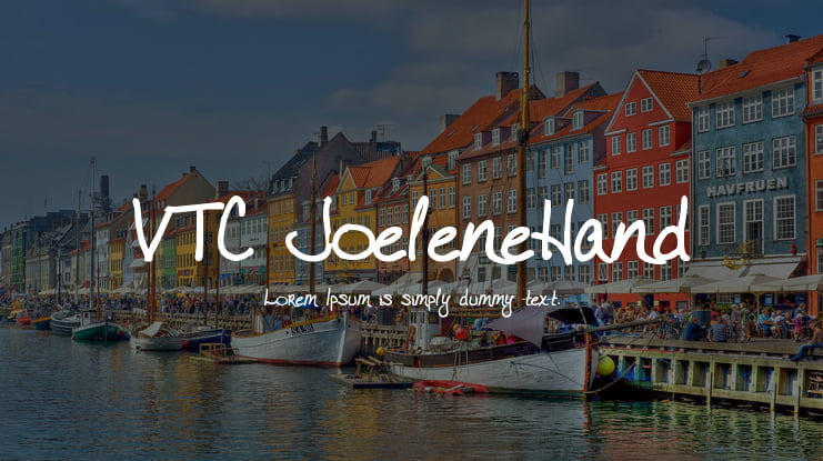 VTC JoeleneHand Font Family