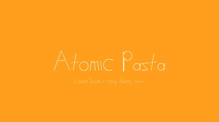 Atomic Pasta Font Family