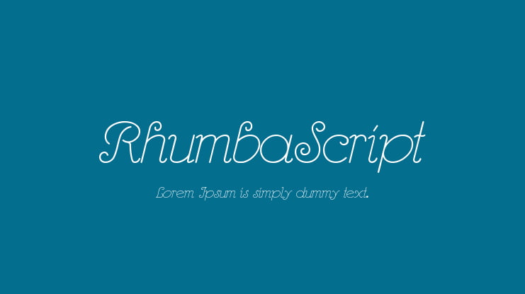 RhumbaScript Font