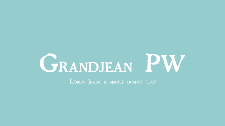 Grandjean PW Font
