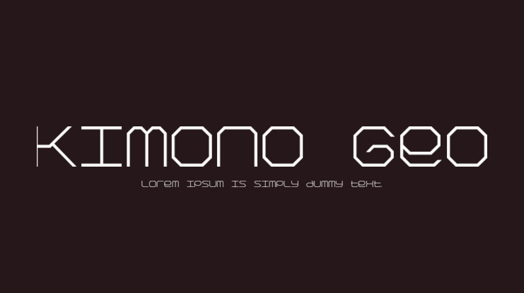 Kimono Geo Font Family