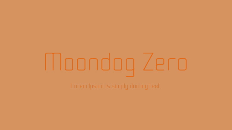 Moondog Zero Font Family
