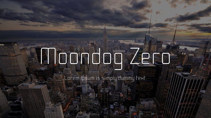 Moondog Zero Font Family
