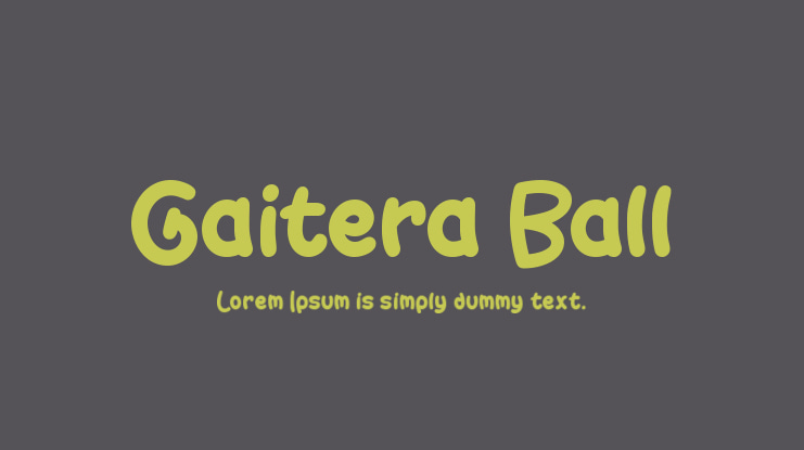 Gaitera Ball Font