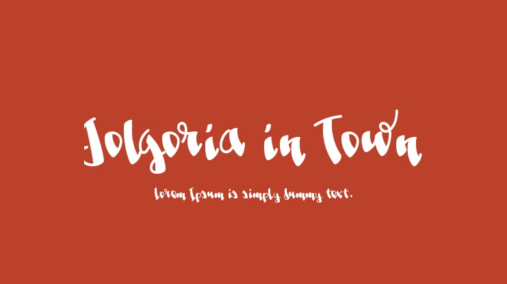 Jolgoria in Town Font