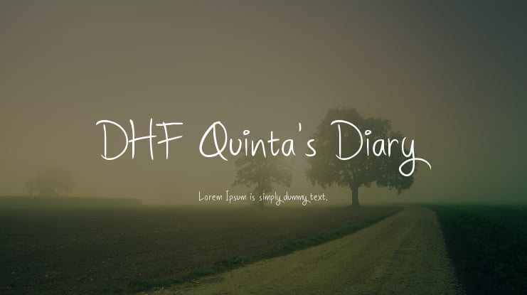 DHF Quinta's Diary Font
