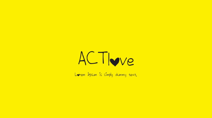 ACTlove Font