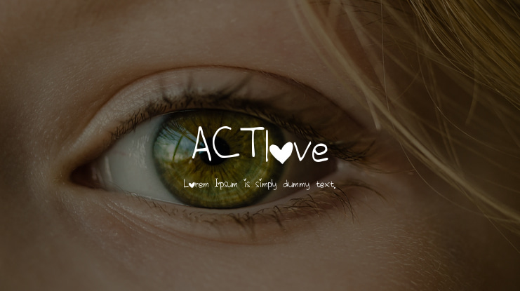 ACTlove Font